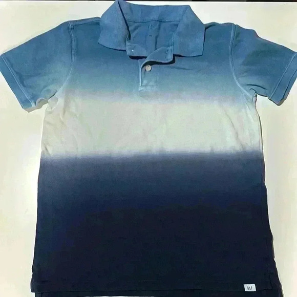 EUC Boys GapKids Polo, Blue Ombré, Size L - Picture 1 of 1
